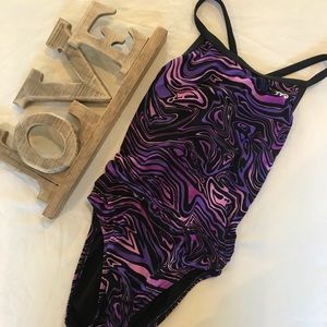 TYR youth size 34 diamondback one piece